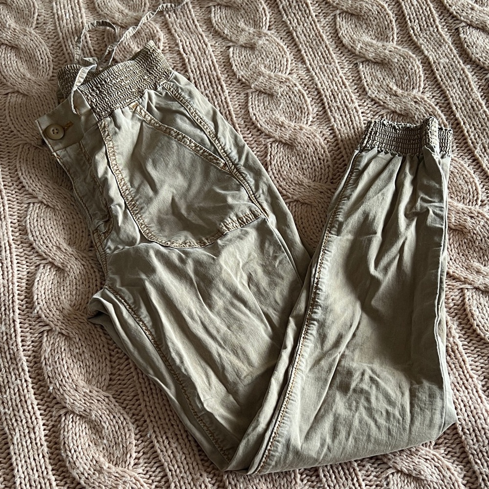 American Eagle Cotton/Lyocell Women's Pants with Elastic Waist